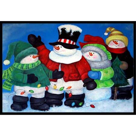 Micasa The Light Brigade Snowman Indoor & Outdoor Mat18 x 27 in. MI754705